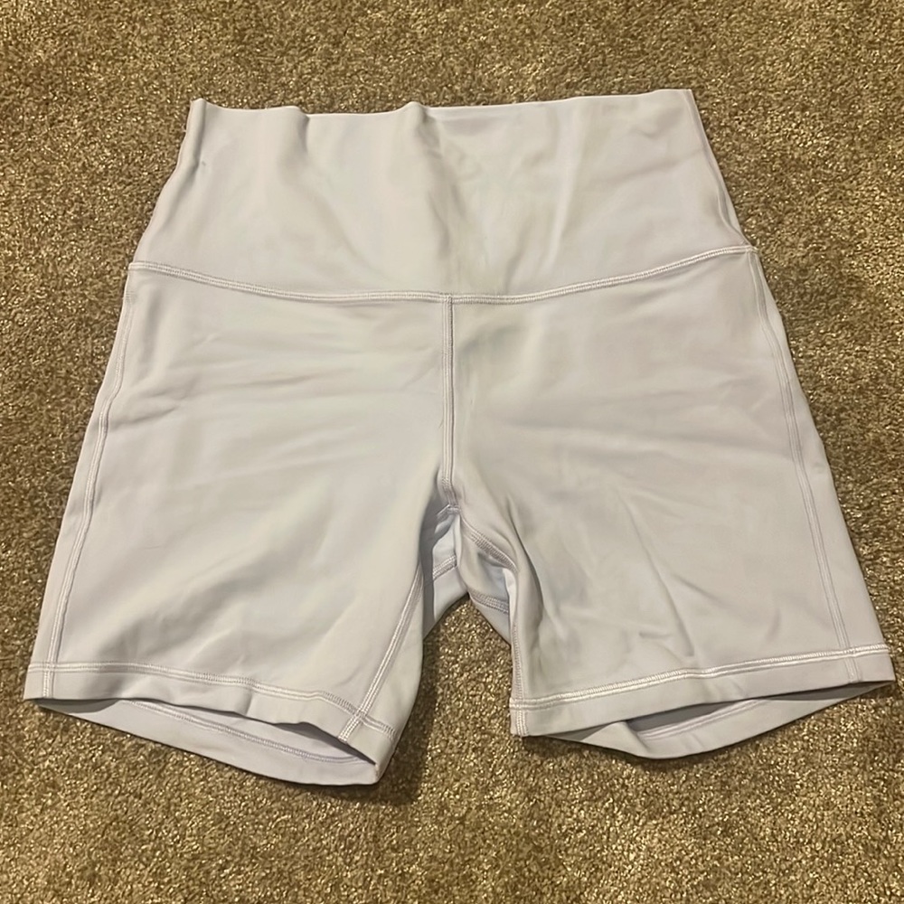 Lululemon Align Biker Shorts (Blissful Blue) size:8